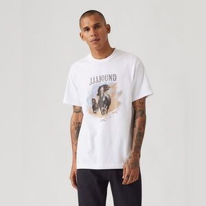 NWT Levi's
JJJJound Graphic T-Shirt in Light Horse White XL